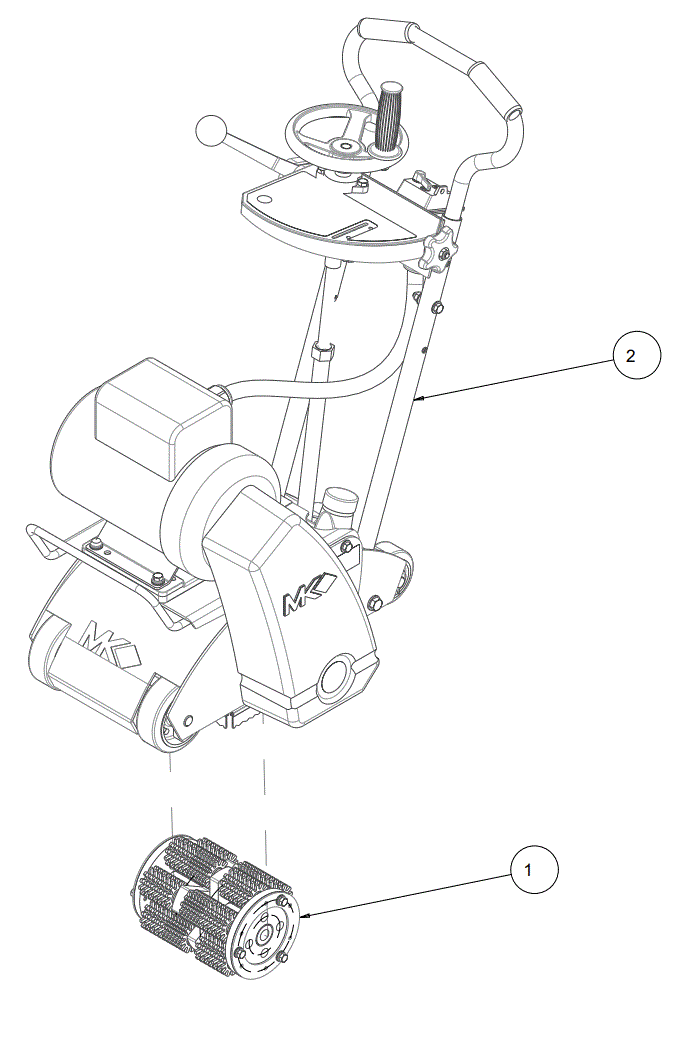 Section 05 Diagram and Parts List for SG-5  MK Diamond Grinder